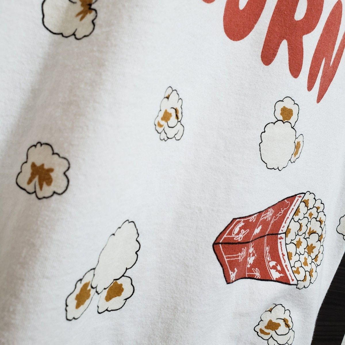 PUNYUS×Disney ミッキーポップコーン柄 Tシャツ ディズニー PUNYUS×Disney ミッキーポップコーン柄 Tシャツ ディズニー