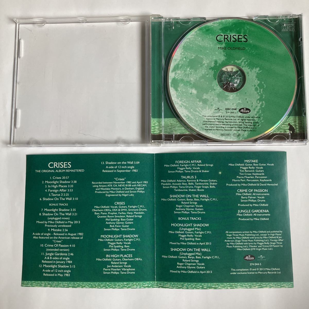 マイク・オールドフィールド 「クライシス」リマスター盤 CD 輸入盤_画像5