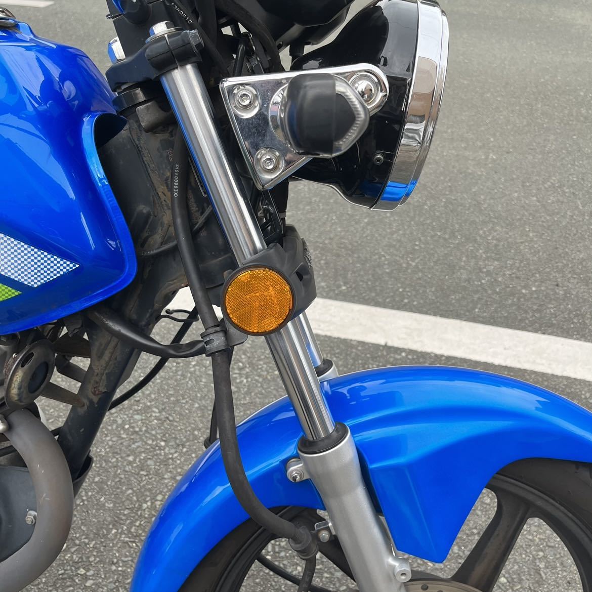 熊本☆HONDA CBF125 キャブ ブルー セル始動ok 動画あり 125cc 通勤
