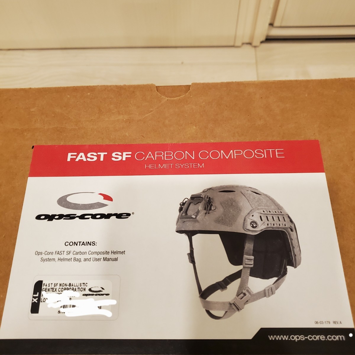 実物 美品 OPS-CORE SF CARBON HELMET 廃盤カラー MCBK XL サイズ