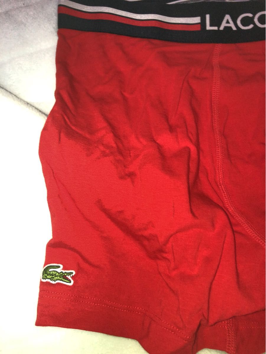 【表示はLサイズ】LACOSTE ラコステ ボクサーパンツ ワニマークトリコロール 3枚組 コットン 綿 吸水性 通気性 