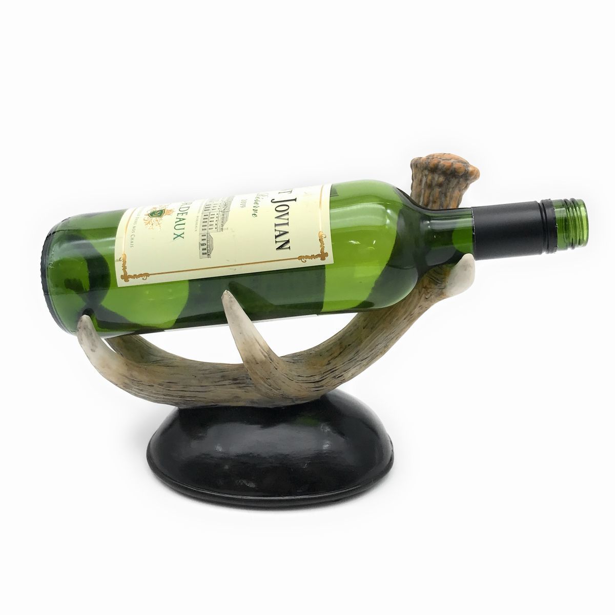  wine bottle holder deer. angle European manner antique style resin made 