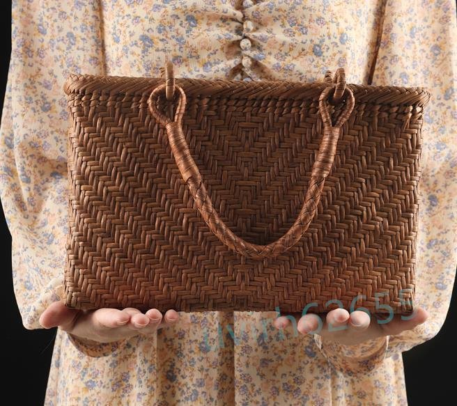 最大59%OFFクーポン 高品質 職人の手作り美品 限定 山葡萄かごバッグ