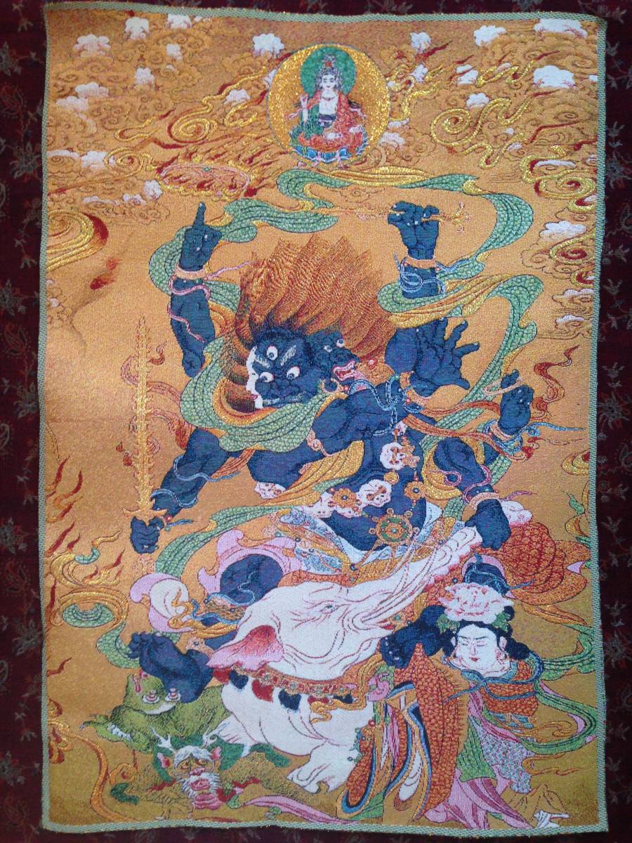 . Buddhism fine art [... army . profit Akira . woven thing ] embroidery 60cm search ;. raw .. Buddhist image ... sound 