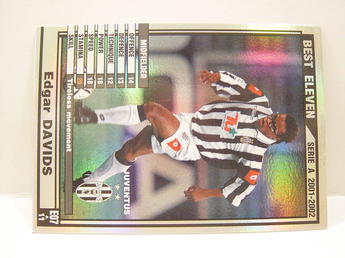 ■ WCCF 2001-2002 BE エドガー・ダヴィッツ　Edgar Davids 1973 Holland　Juventus FC 01-02 Italy Serie A Best Eleven_画像3