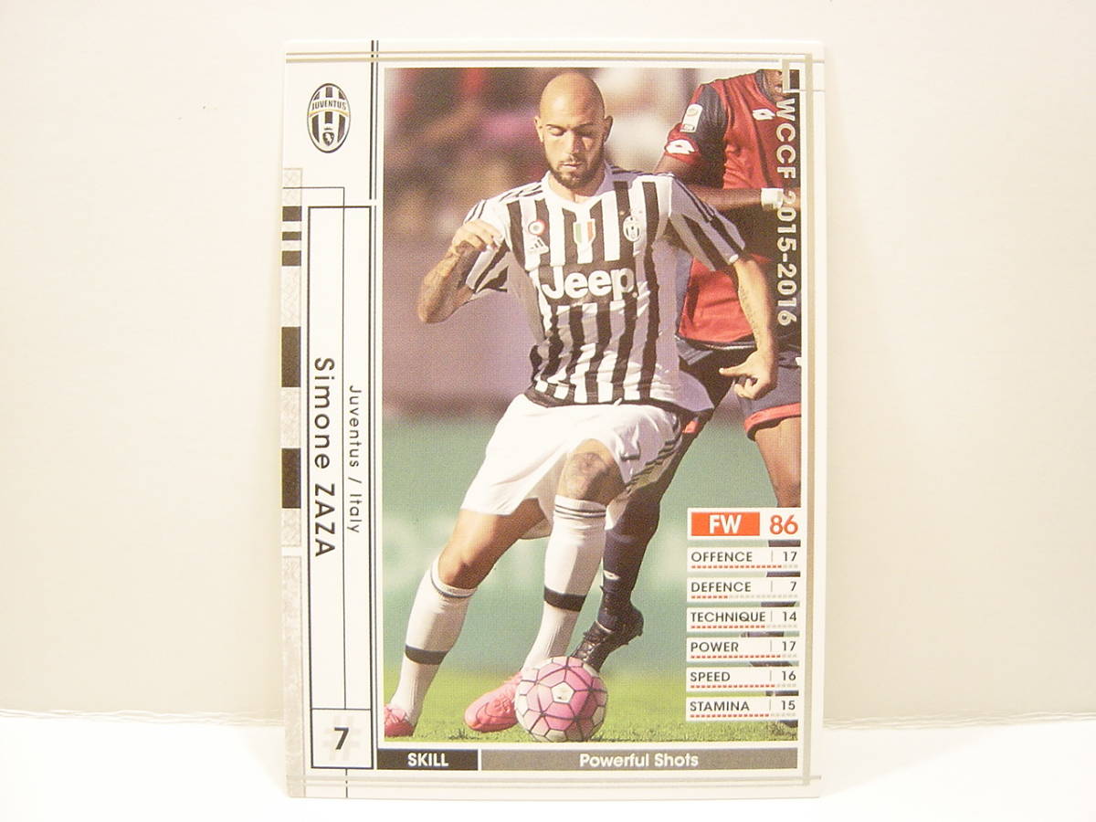 WCCF 2015-2016 EXTRA 白 シモーネ・ザザ Simone Zaza 1991 Italy Juventus FC 15-16 EX14弾 Extra Cardの画像3