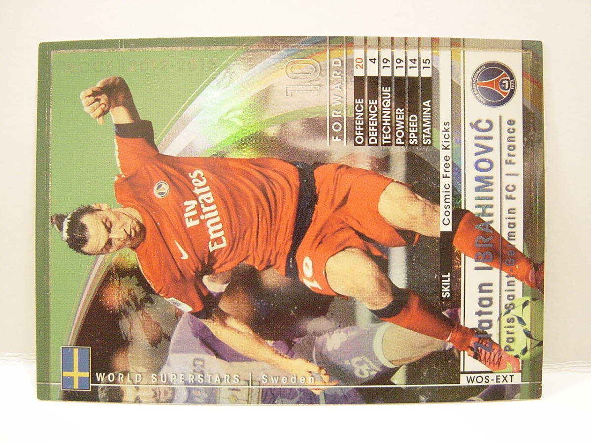 ■ WCCF 2012-2013 WOS-EXT ズラタン・イブラヒモビッチ　Zlatan Ibrahimovic 1981 Sweden　Paris Saint-Germain FC 12-13_画像2