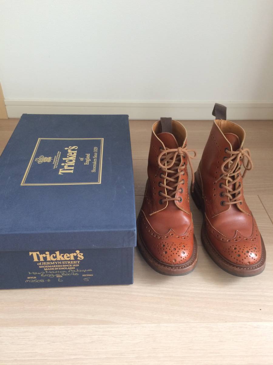 Tricker's M2508 MALTON UK6.0 Marron Antique トリッカーズ マロン ブーツ_画像1