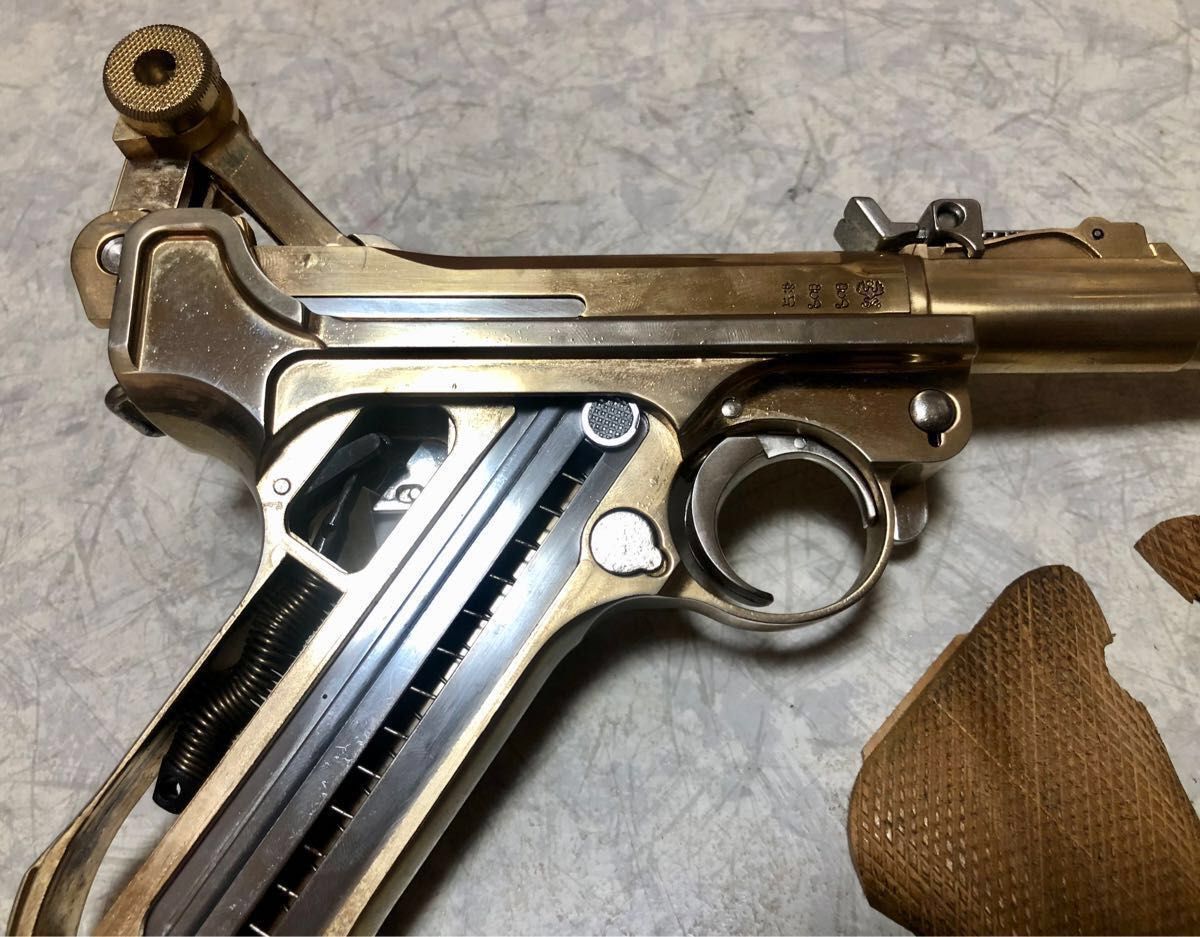 木グリ付】Luger P08 8インチモデル 合法SMG規格 金属製マルシン 木グリ付】Luger P08 8インチモデル 合法SMG規格 金属製マルシン