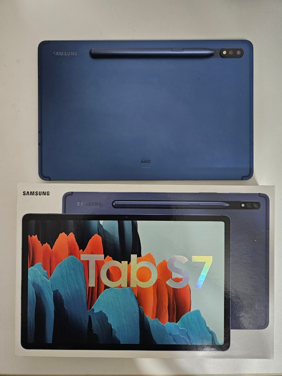 美品】SAMSUNG Galaxy Tab S7 6GB/128GB 11インチ ネイビー/NAVY SM