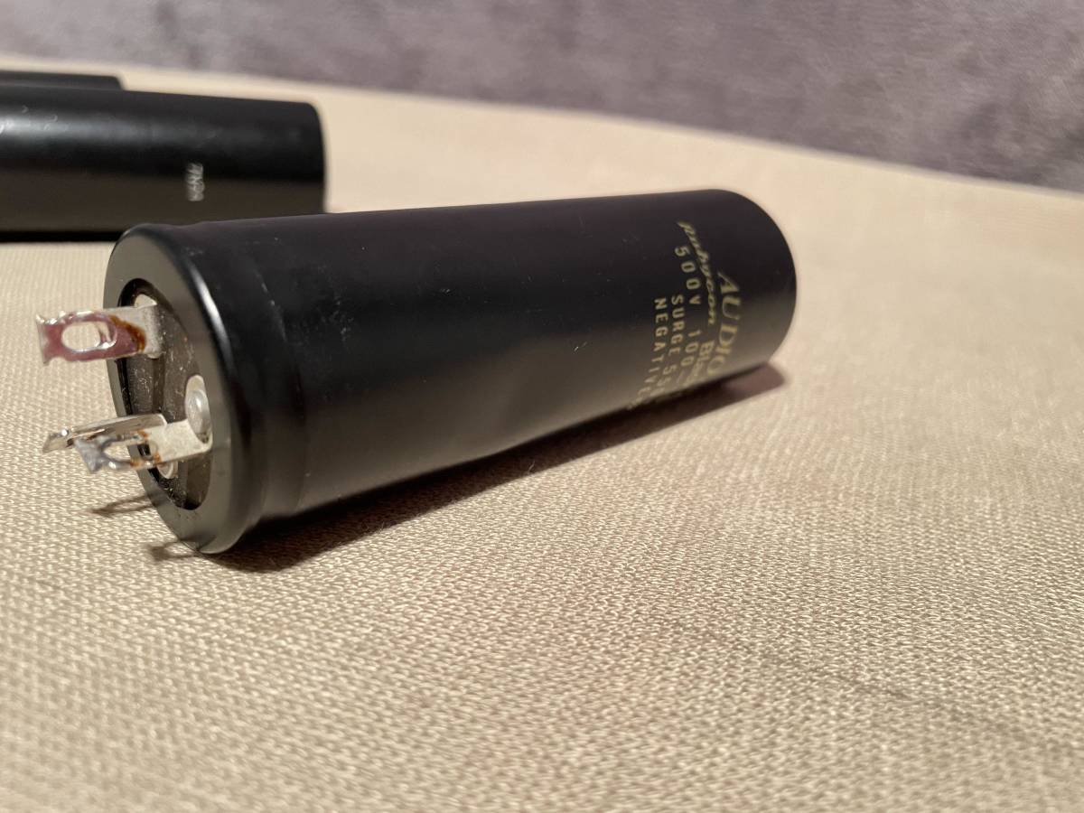 Rubycon Black Gate 500V -100μF ルビコン 電解コンデンサ Rubycon Black Gate 500V -100μF ルビコン 電解コンデンサ