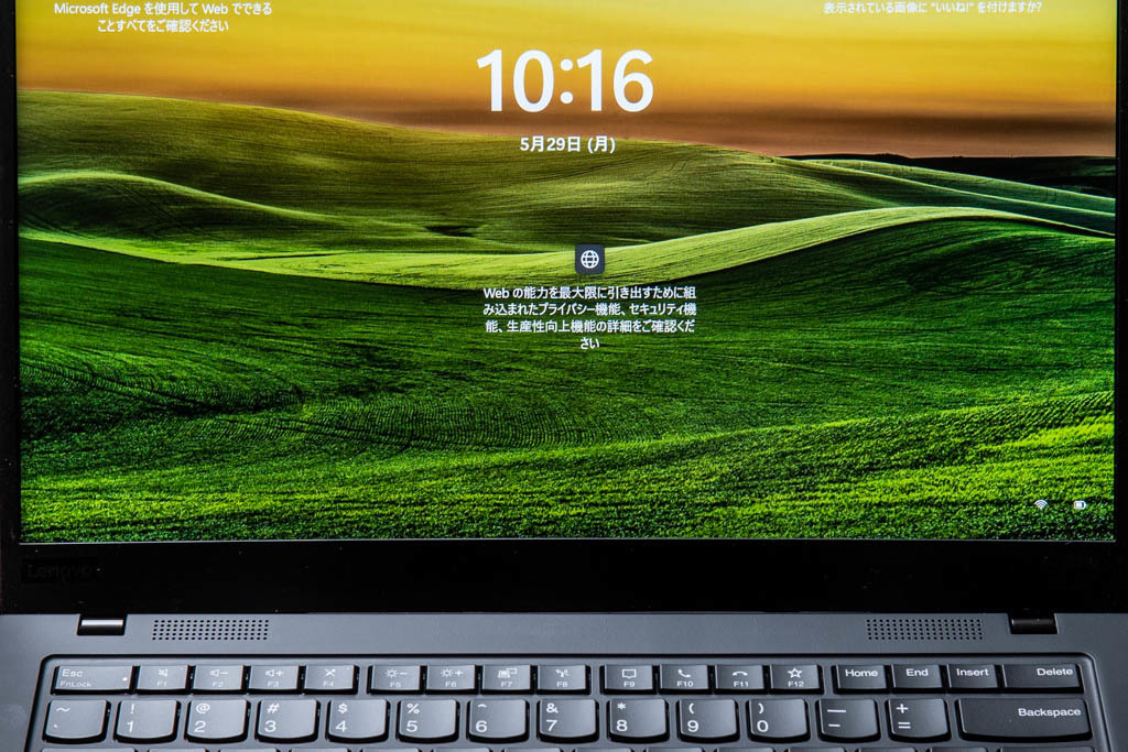 ThinkPad X1 Carbon Gen7 2019 i5-8265U 8GB, 高速 256GB SSD, 明るい fHD IPS , 新品 英語 USキーボード, カメラ Bluetooth 指紋, Win11_画像3