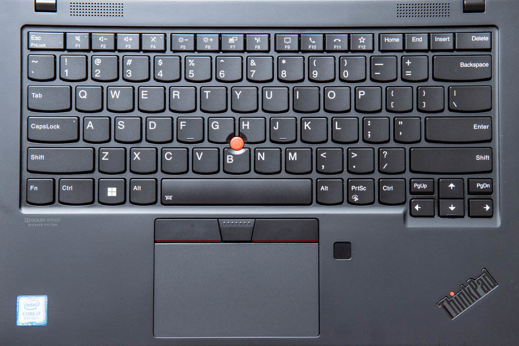 ThinkPad X1 Carbon Gen7 2019 i5-8265U 8GB, 高速 256GB SSD, 明るい fHD IPS , 新品 英語 USキーボード, カメラ Bluetooth 指紋, Win11_画像4
