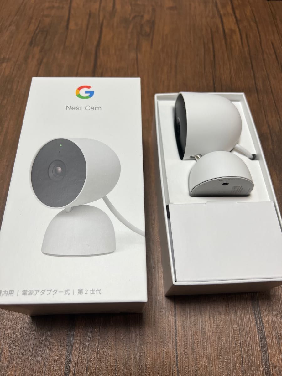 美品】Google Nest Cam屋内用/電源アダプター式 GA01998-JP ホワイト