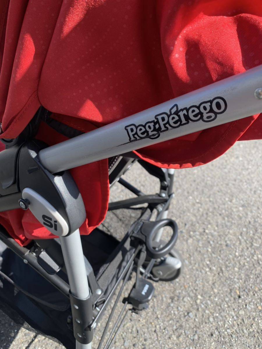 美品　お洒落　Peg Perego Si ペグペレーゴ 限定色　海外　　イタリア製　レッド　動作確認済み_画像4