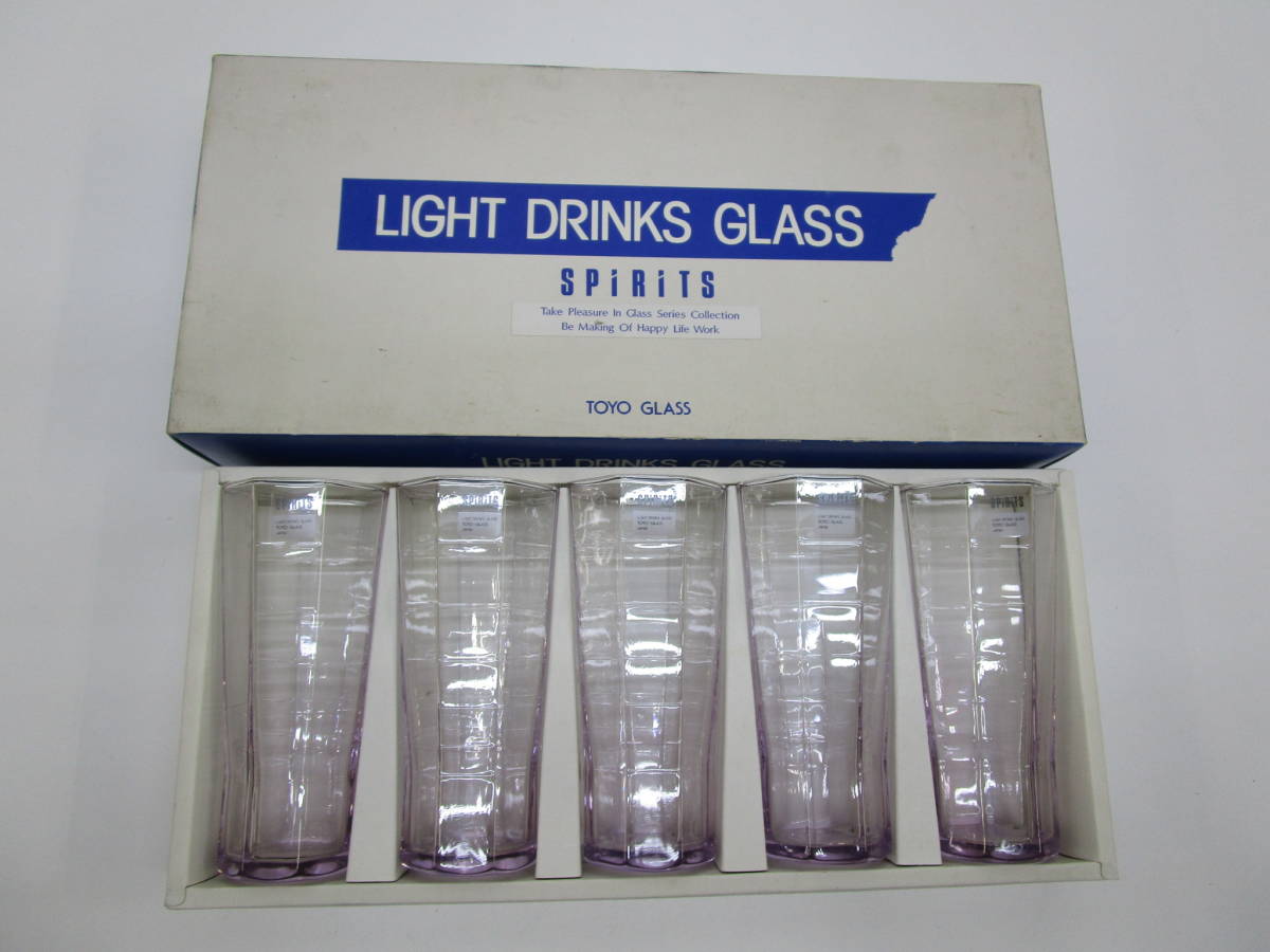 ku027* Orient gala slide drink s glass tumbler set * unused 