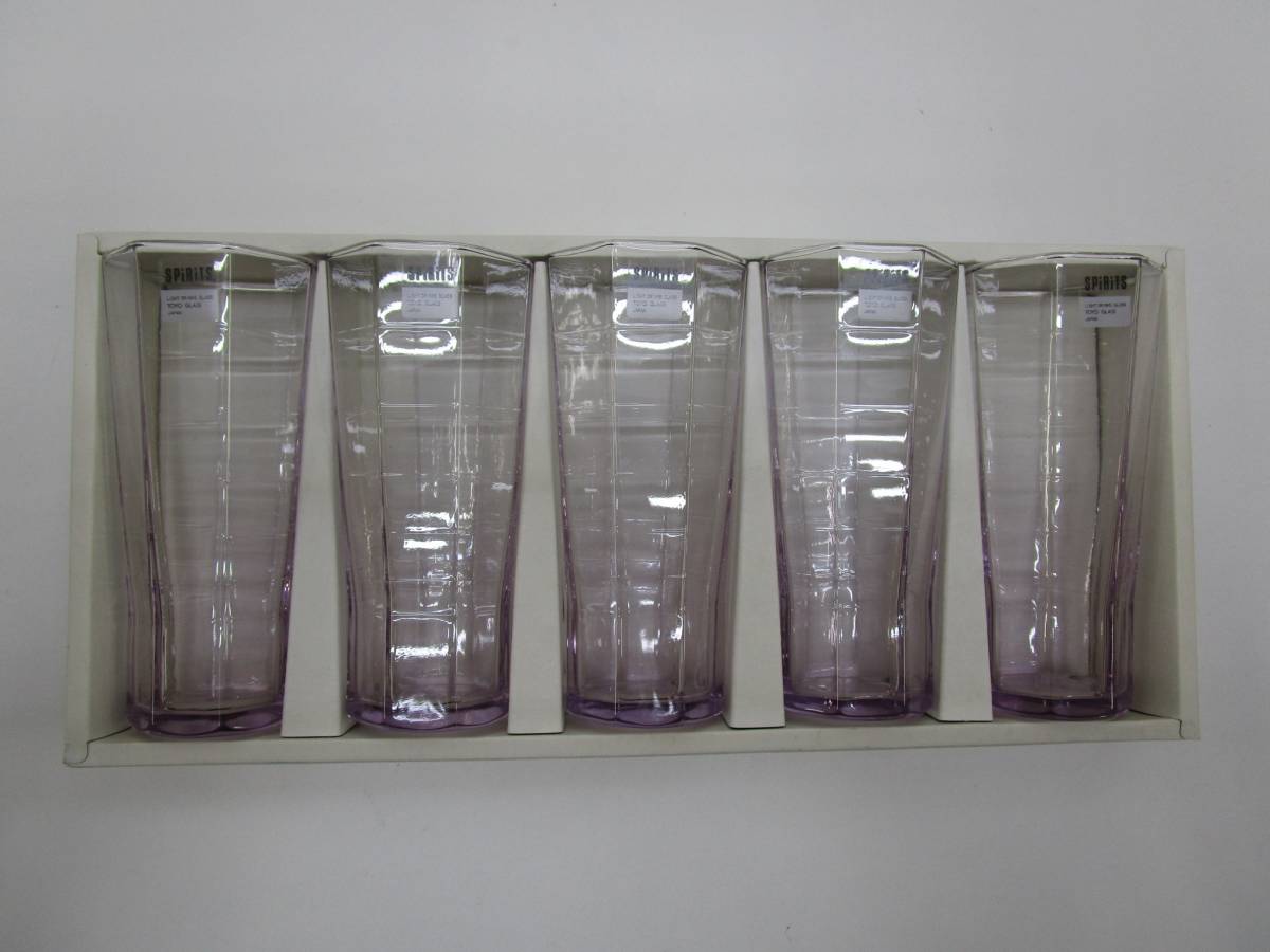 ku027* Orient gala slide drink s glass tumbler set * unused 