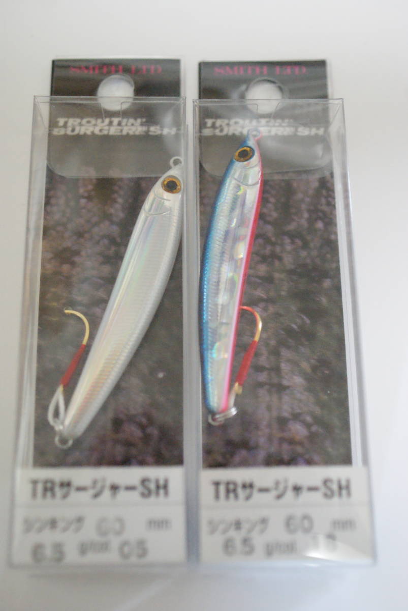 スミス　トラウティンサージャー　SH　6cm　6.5g　2色セット　05レーザーパール　18BLP　トラウト専用シンキングミノージグ 新品　未開封_画像1