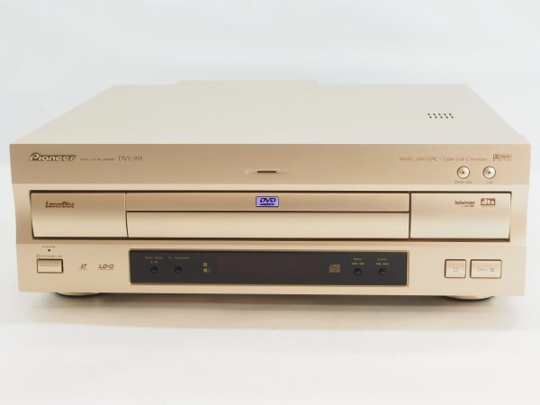 当時物 Pioneer パイオニア DVL-919 DVD LDプレーヤー リモコン付 CU-DV027 レーザーディスク 動作品 映像機器 Ha-430Mの画像6