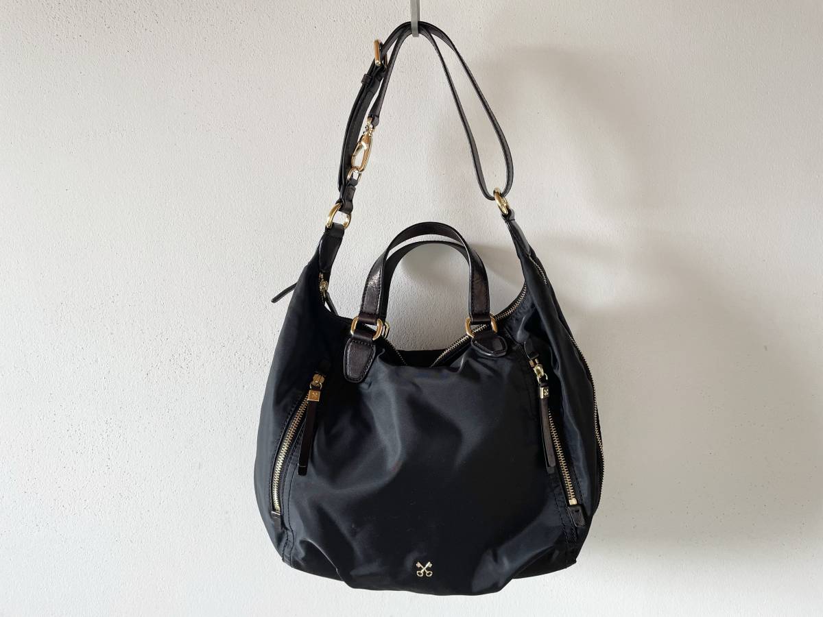 ヤフオク! - 極美品◎SAZABY サザビー ナイロン×レザー2WAYバ...