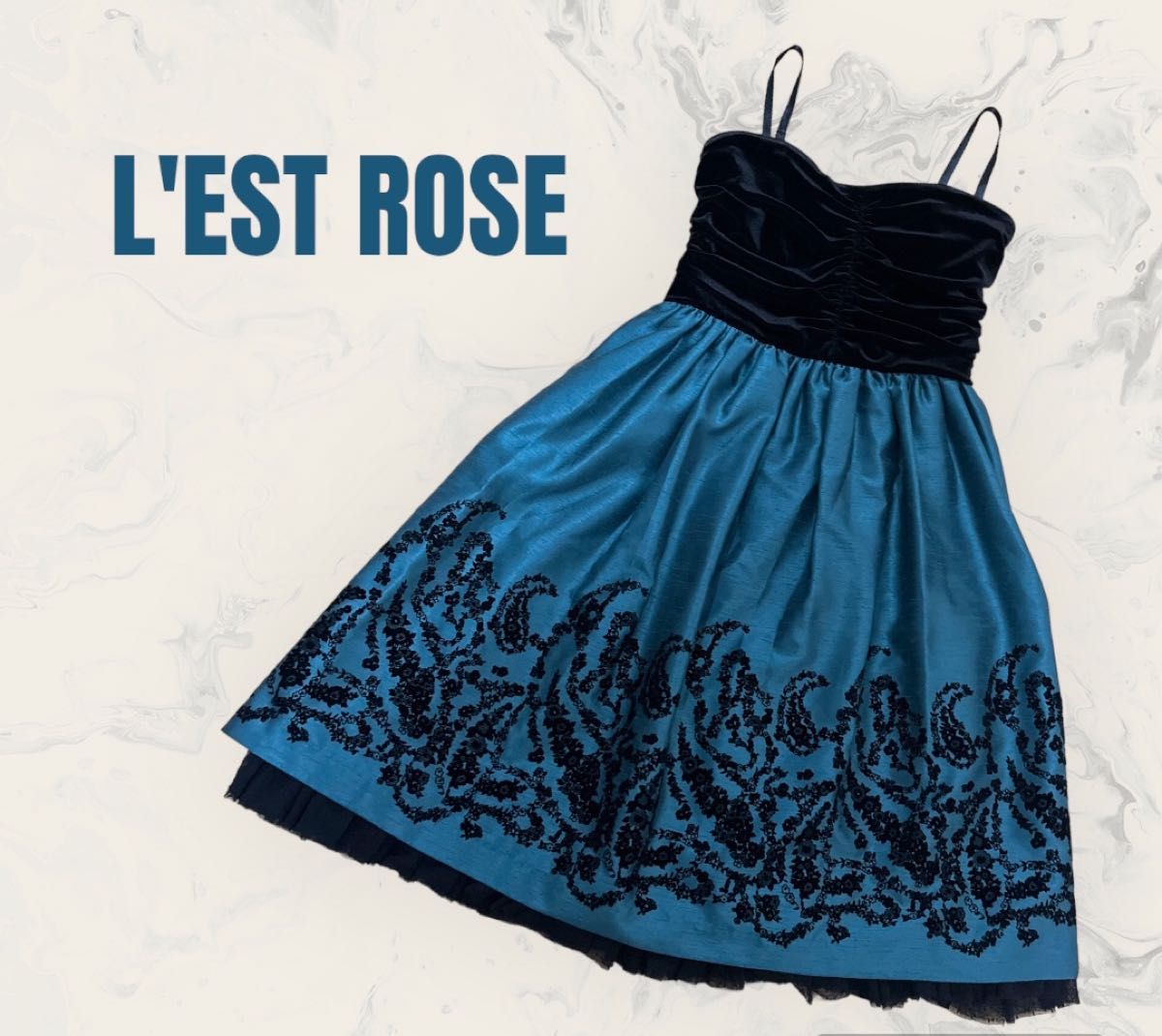 L'EST ROSE】ドレス ワンピース イベント 発表会 パーティ 結婚式