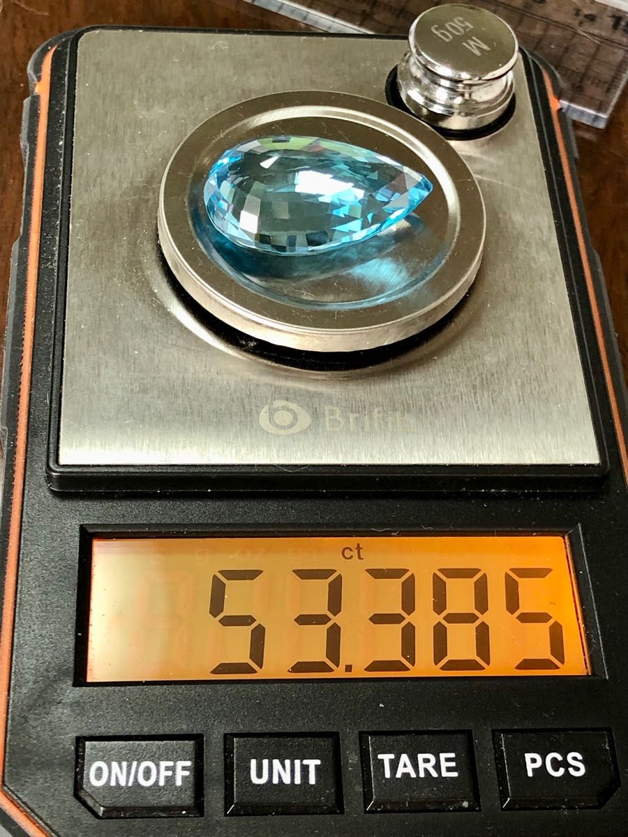 大粒 53.3 ct !!! *新品* 天然 スイスブルートパーズ | www