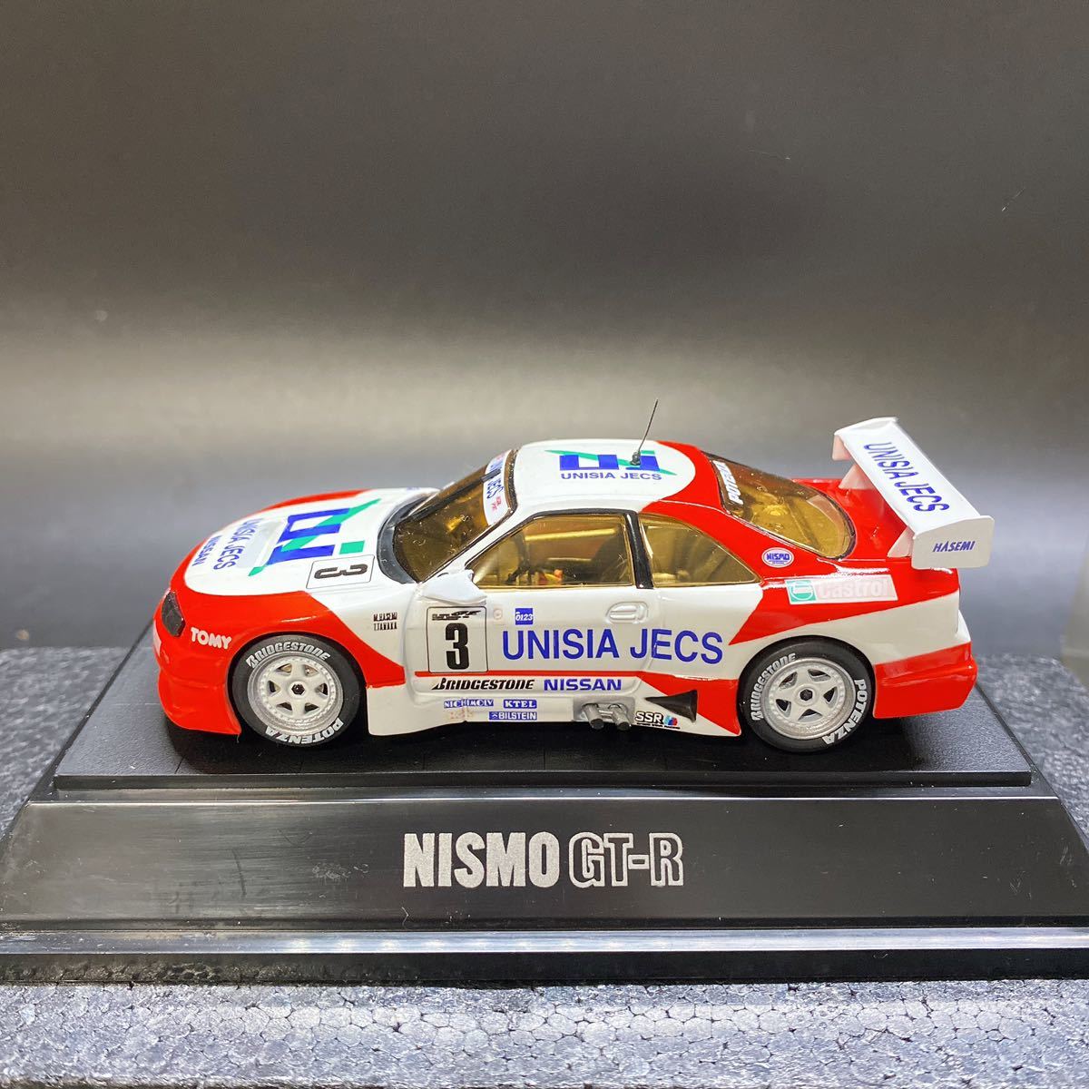 TAMIYA 1/43 ユニシアジェックス スカイライン NISMO GT-R ニスモ #3 ミニカー 中古 希少 レア 箱無し_画像4