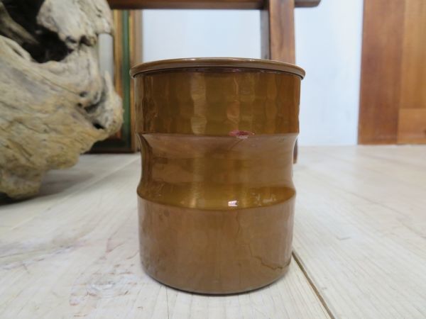 【未使用/長期保管/くすみ有り】 銅製 マグカップ 日本製 検索用⇒ PURE MILD COPPER CRAFT/純銅/キャンプ/おしゃれ/マグカップ/D0507 #2_画像6