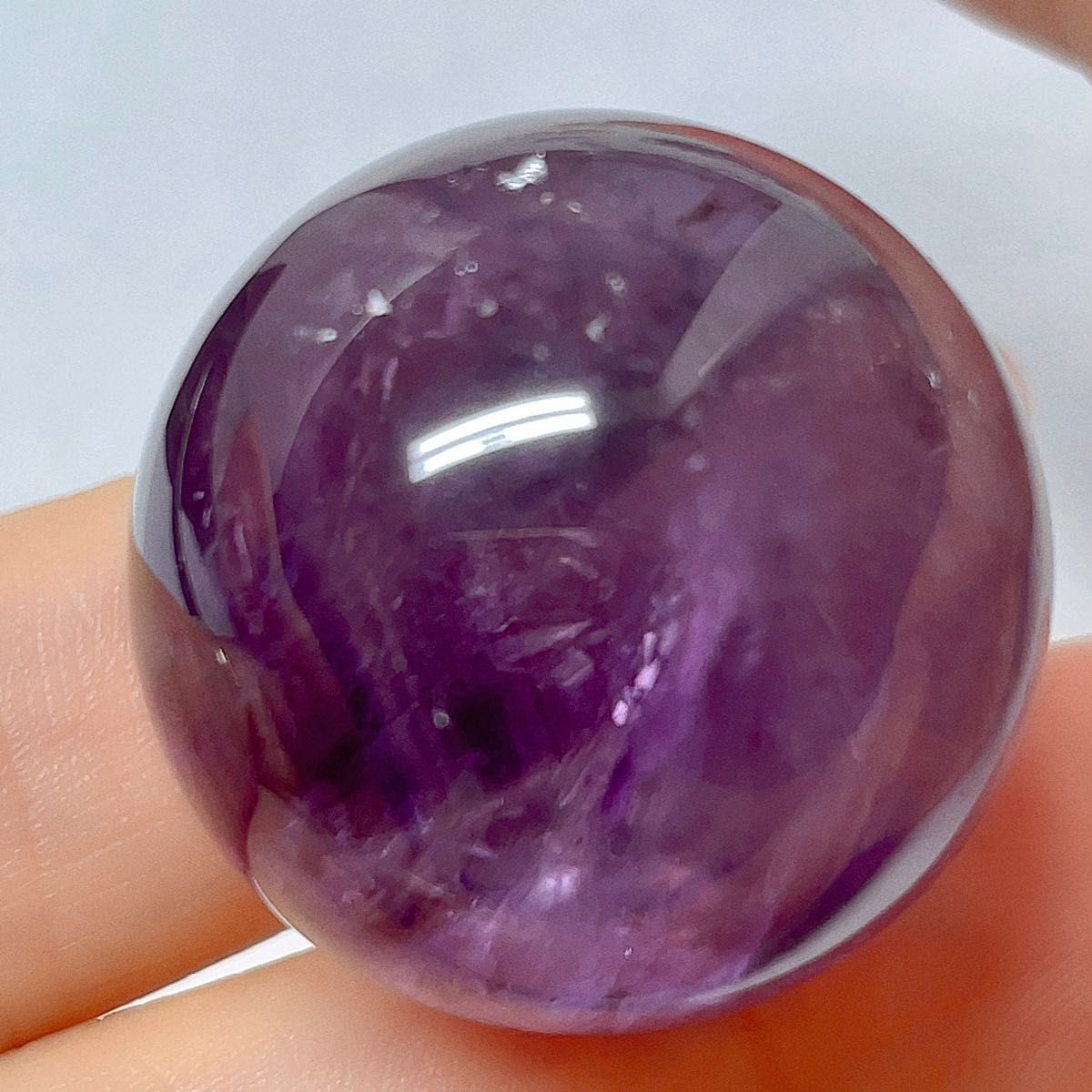 【超美品】 アメジスト　丸玉　スフィア　紫水晶　天然石　3
