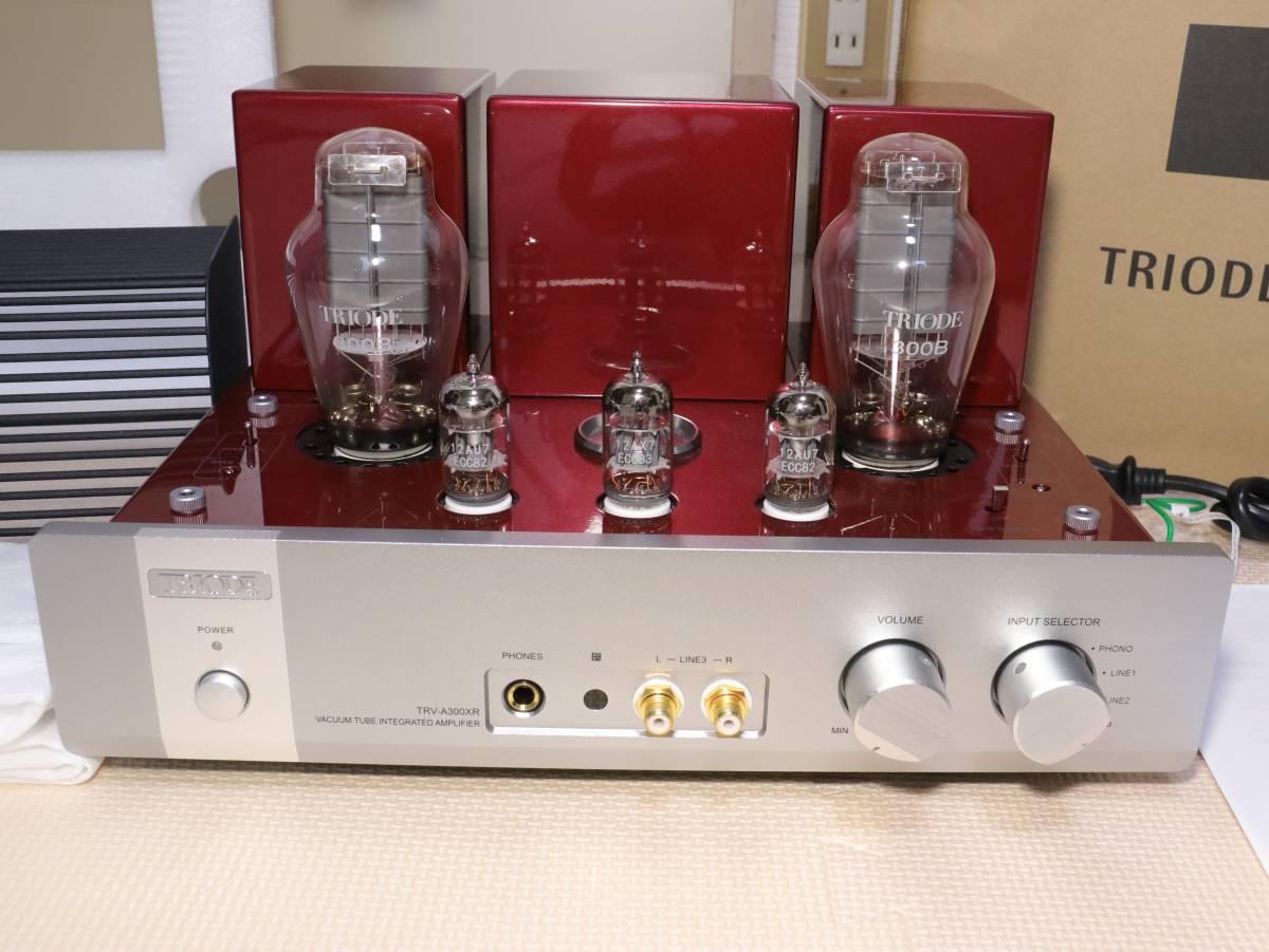 美品 TRIODE/トライオード 真空管アンプ TRV-A300XR (参考価格:369,600円)　元箱/リモコン/説明書付_画像2