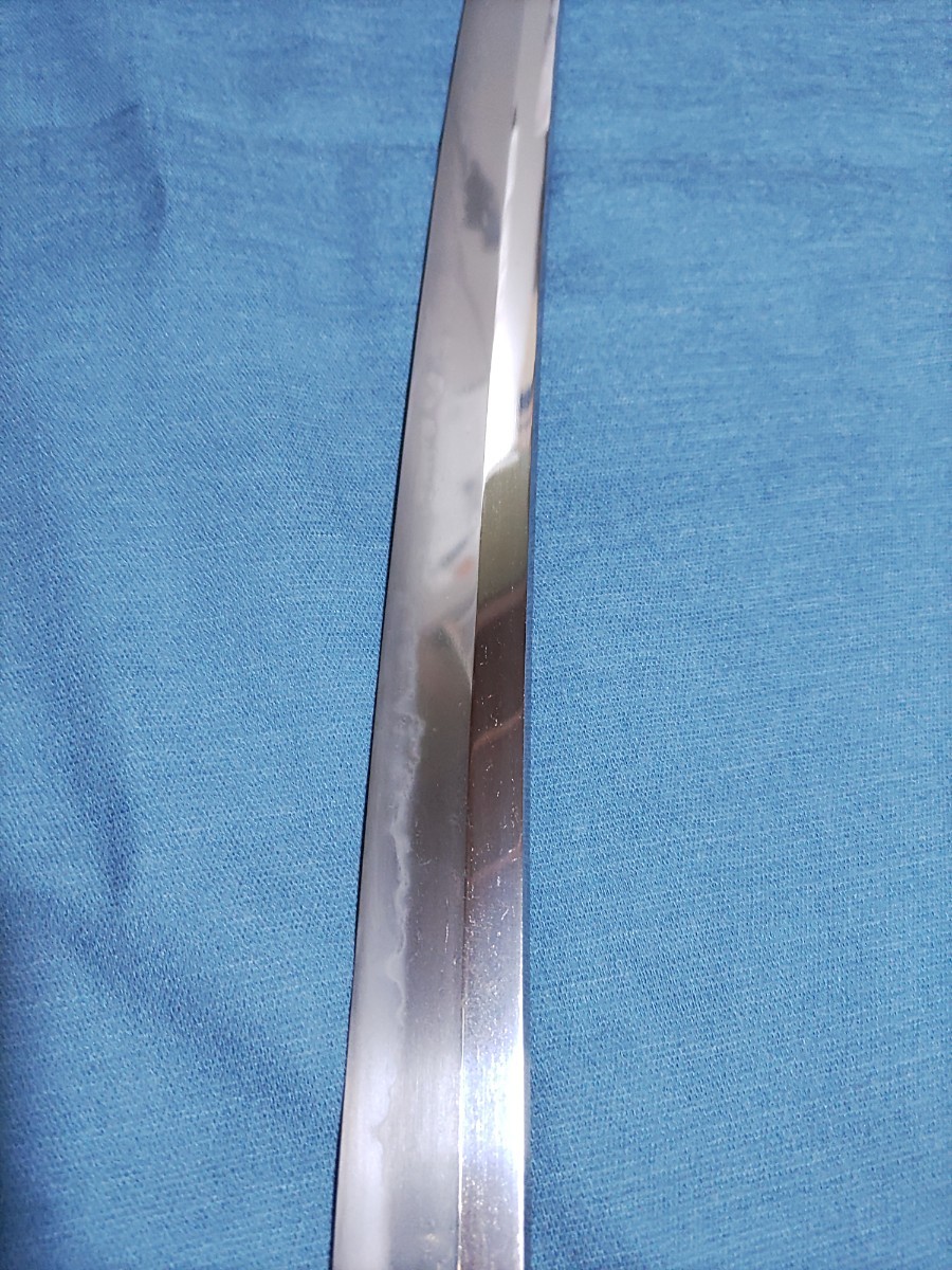 大切先でズッシリとした重さと体配の良い昭和初期の刀です。研磨、日刀保鑑定済み 九八式軍刀鉄鞘拵え 新潟県072970号の画像10