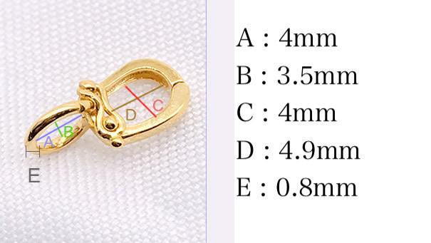 K18YG イエローゴールド 18K バチカン ジュエリーパーツ 18金