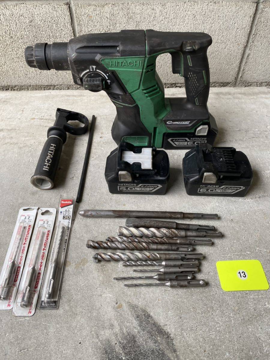 13 日立工機 コードレスロータリハンマドリル 18v DH18DBL HITACHI www