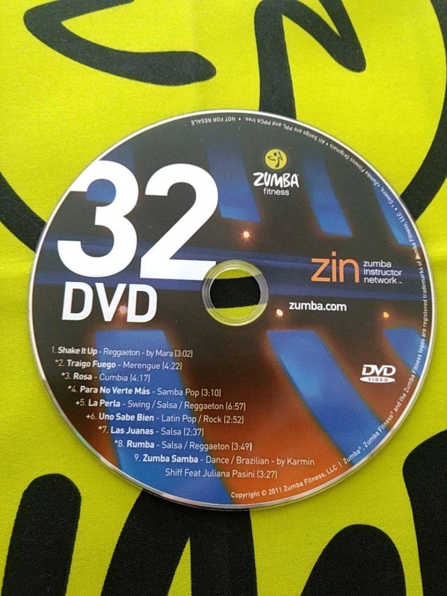 即決　ZUMBA　ズンバ　ZIN32　DVD　＆　CD　インストラクター専用