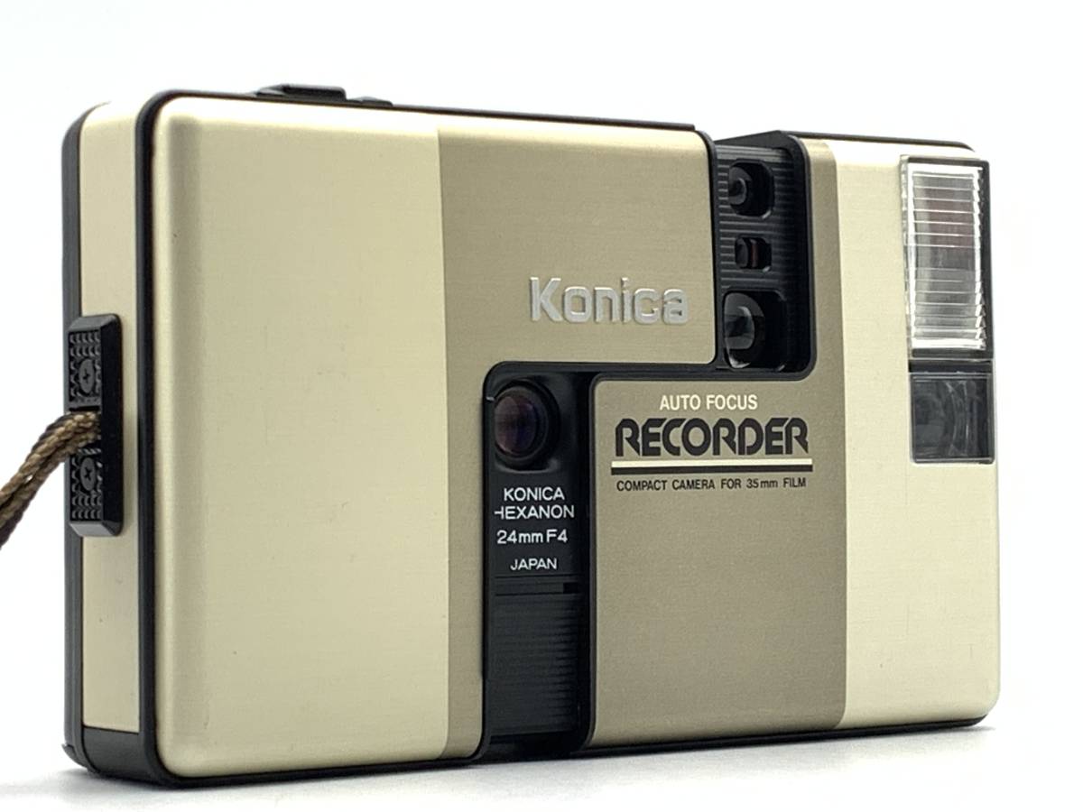 HOT送料無料 希少！Konica RECORDER コニカ レコーダー ブラック