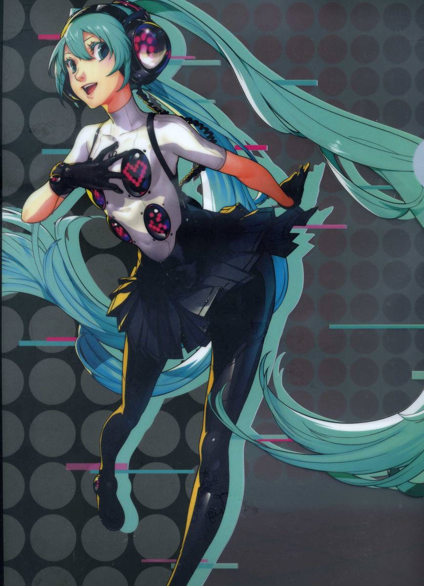 『初音ミク×ファミマＤＥダンシング・オールナイト キャンペーン』で配布された非売品クリアファイル（初音ミク）の画像1