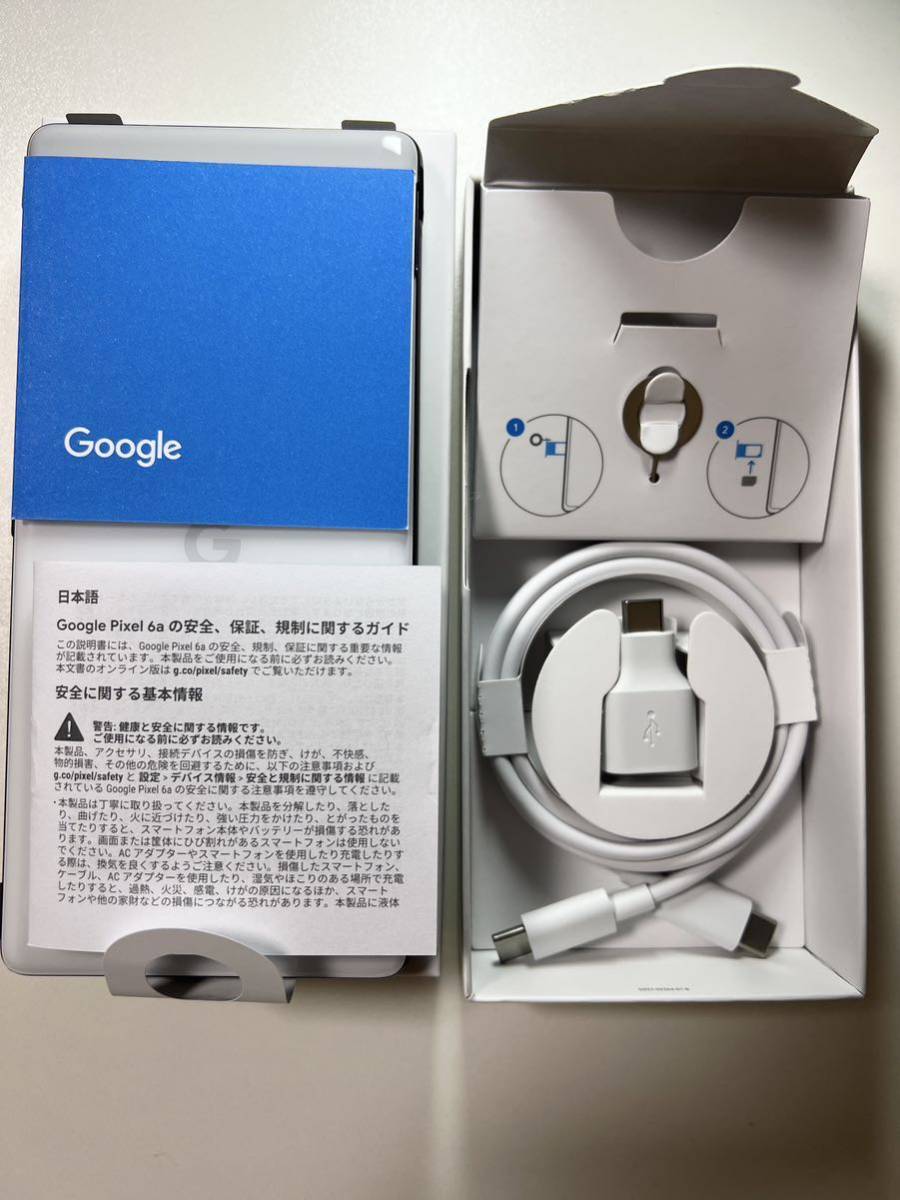 新品未使用品 Google Pixel 6a Chalk 128GB au版 スマートフォン