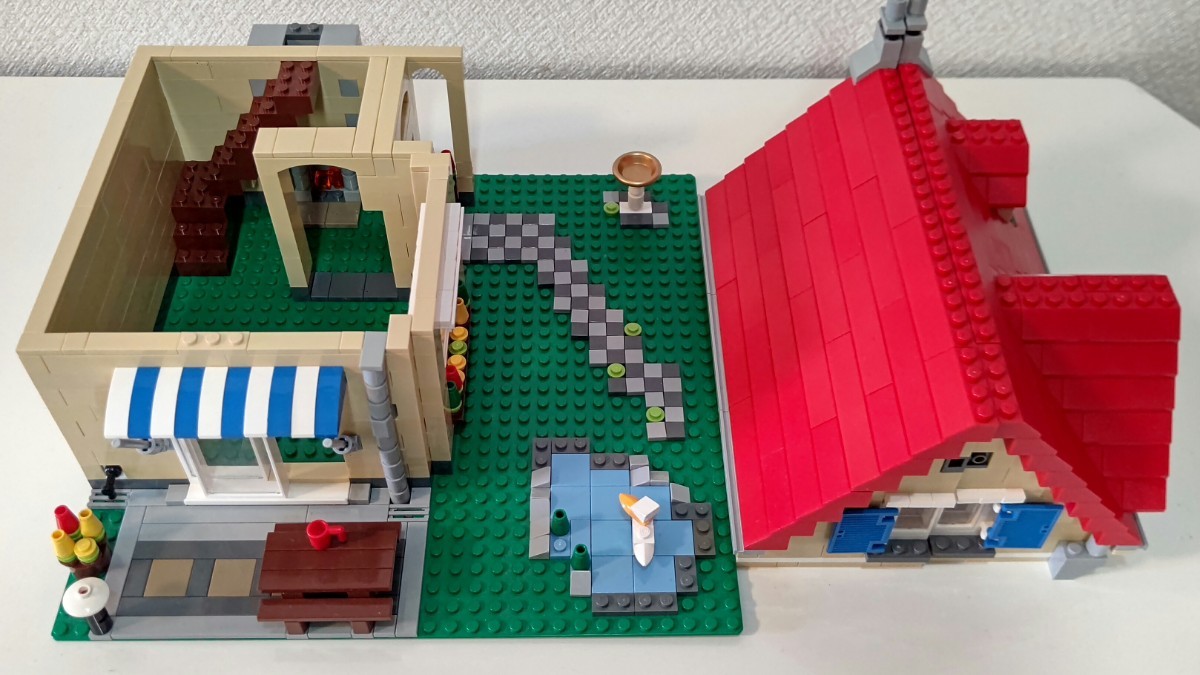 レゴ　LEGO　クリエイター　シティ　6754　31026　60097 一部　道路2枚　送料無料　正規品　ファミリーホーム　バイクショップとカフェ　　_画像7