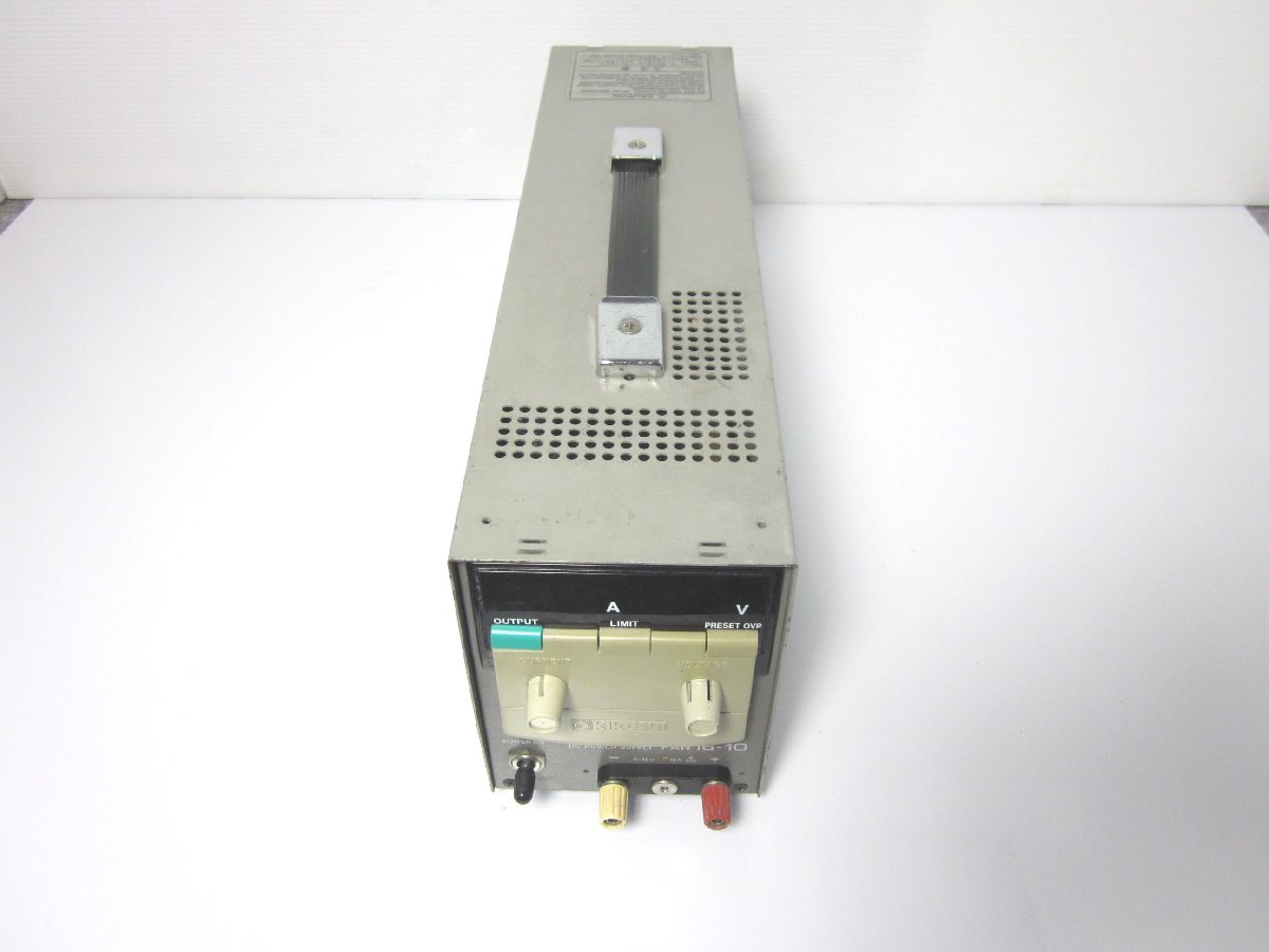 直流安定化電源 PAN16-10 菊水電子工業 KIKUSUI DC電源 0~16V 0~10A
