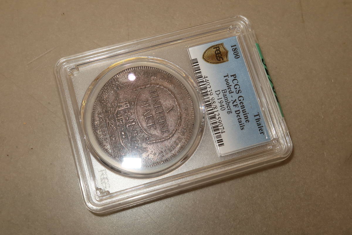 △▽神聖ローマ帝国 バンベルク司教区 都市景観1800年ターラー銀貨