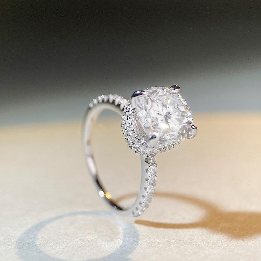 新作ウエア モアッサナイト 指輪 リング レディース 3.5ct msz43