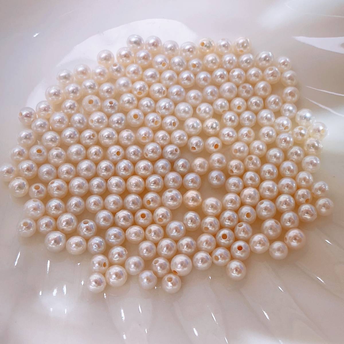 10個セット 天然本真珠 淡水パール 卸売り 4-4.5mm 淡水珍珠 超綺麗 裸 真珠 DIY 白 人気の真珠 超レア ジュエリー zz05_画像3