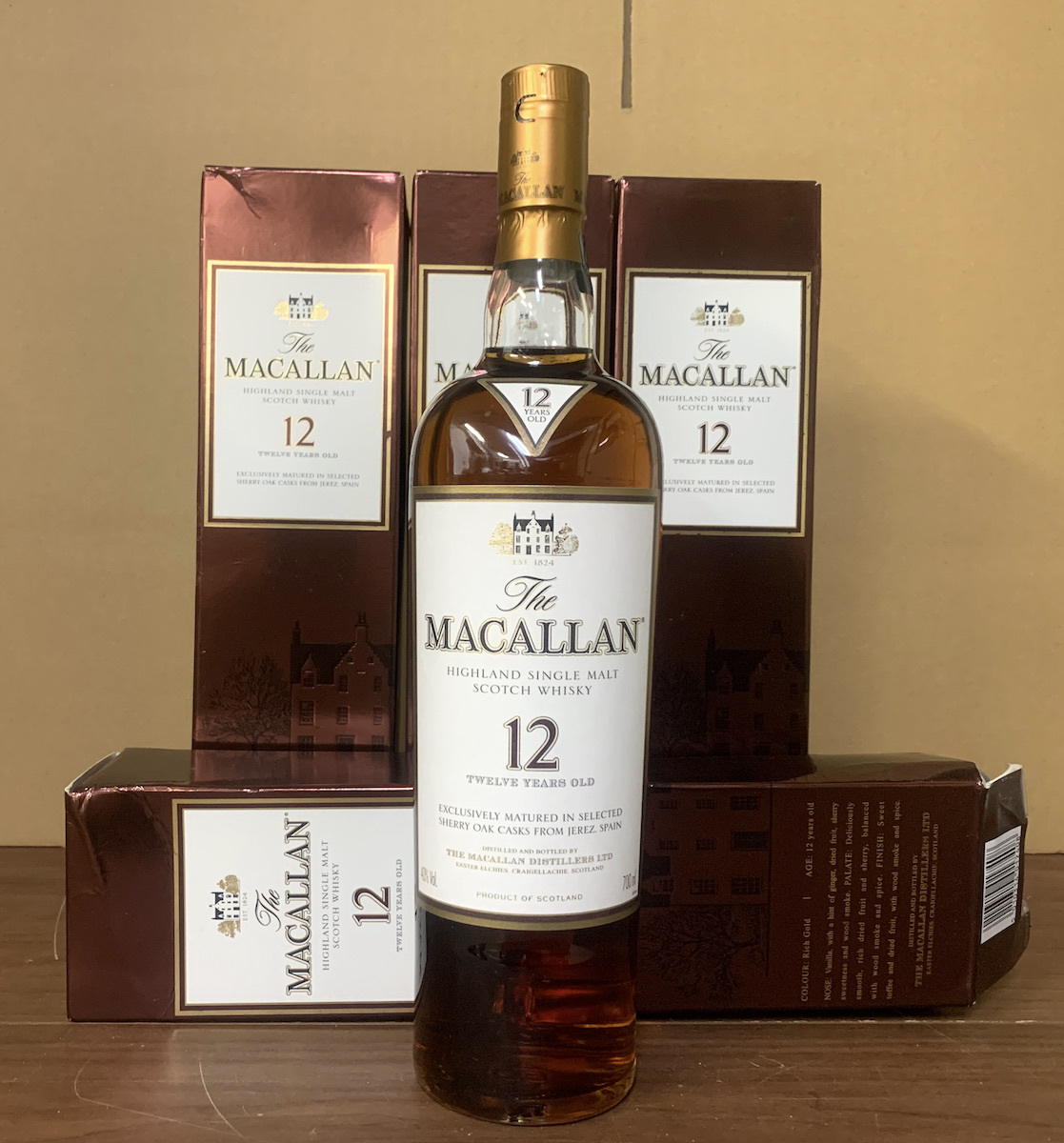 すべて未開栓 古酒 正規品 MACALLAN マッカラン 12年 4本セット 内1本