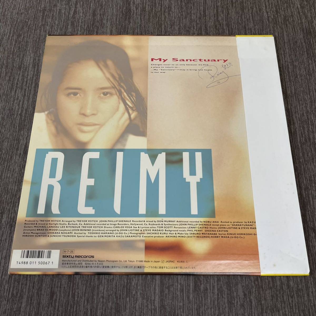 【帯付】麗美 MY SANCTUARY REIMY 悲しみのサンクチュアリー JUST ONLY YOU 優しい雨 / LP レコード / 28SL-5 / ライナー有 / 和モノ /_画像2