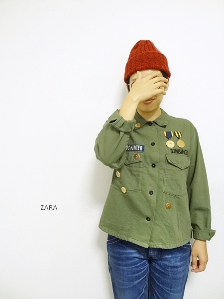 zara military shirt