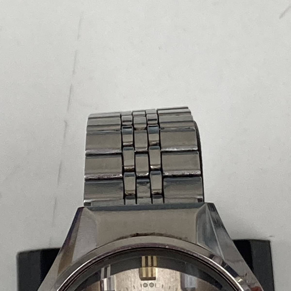 【K-5.261】 1円スタート 可動品 腕時計 セイコー 5606-7290 機械式 自動巻 メンズ シルバー ブルー 中古品 状態写真参照_画像5
