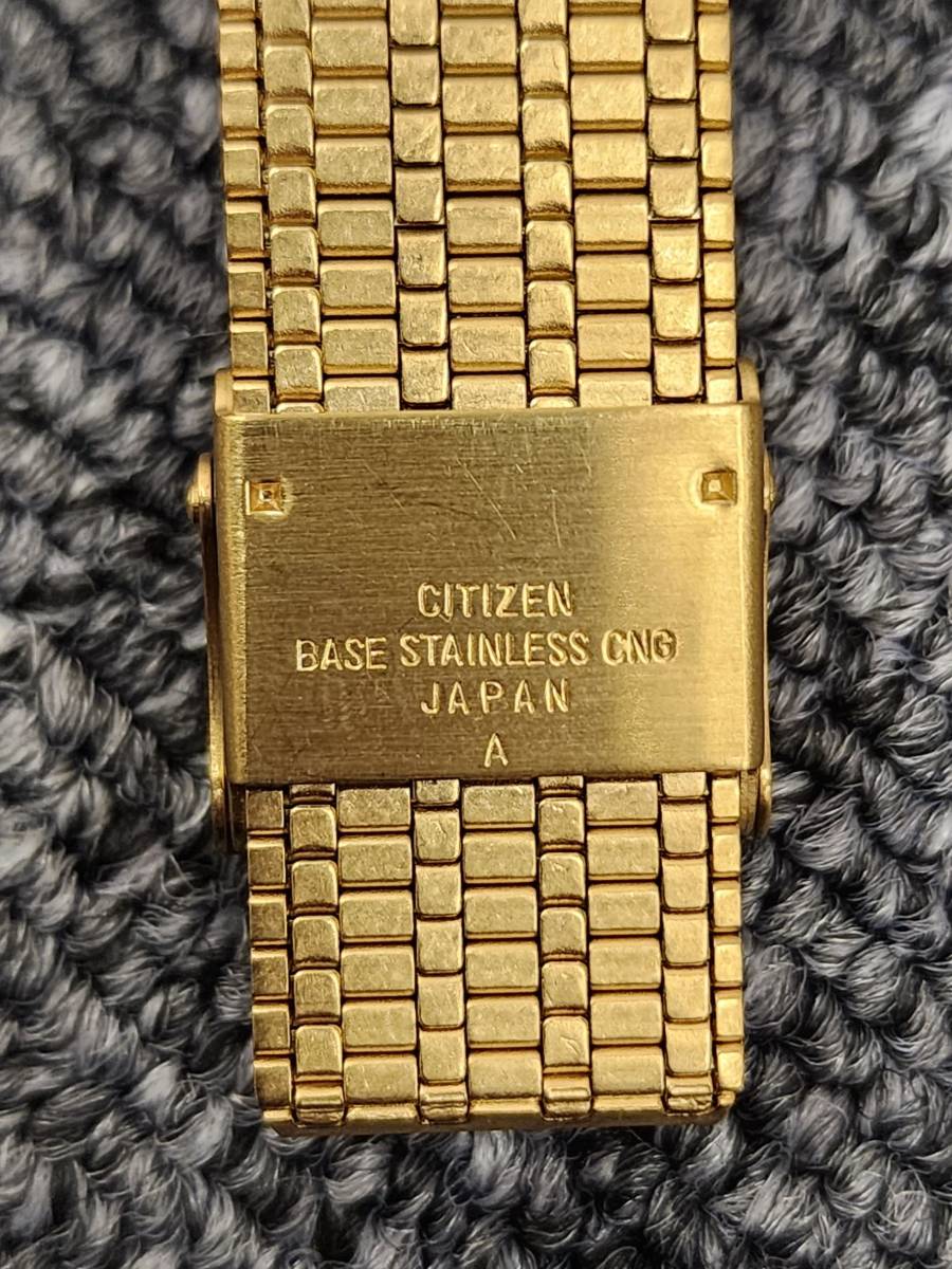 【HPF-698】1円スタート CITIZEN 2本セット 不動品 ゴールドカラー ステンレス製 2926A 5124573/ ジャンクション 7630-S34952 KA 9610_画像4