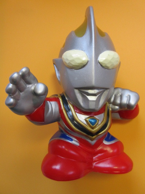 ウルトラマンガイア ソフビ貯金箱／サイズ約15cm／バンプレスト／商品説明欄全部必読！入札条件＆取引条件厳守！の画像1