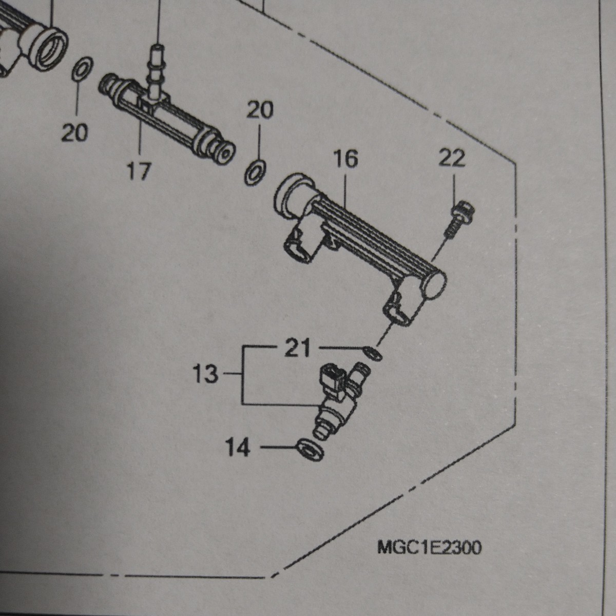 【値下げ！】ホンダ　インジェクターASSY、シールリング　2点セット　CB1100　16450-MFA-D02 16472-MCW-000_13.14が対象