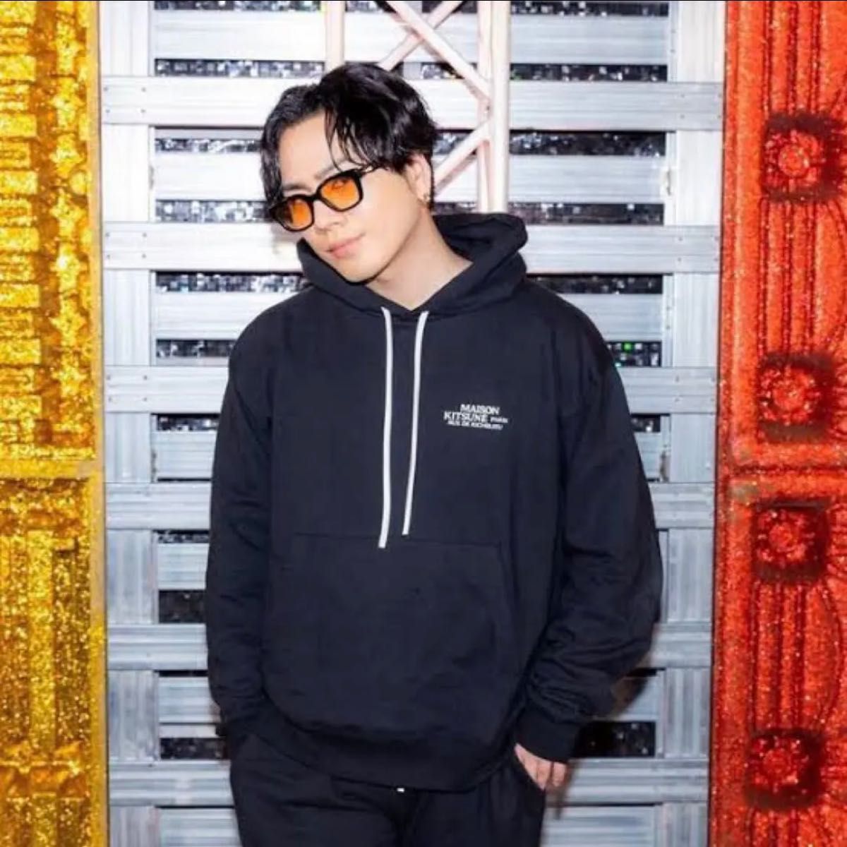 登坂広臣さん着用 MAISON KITSUNE LOGO HOODIE-